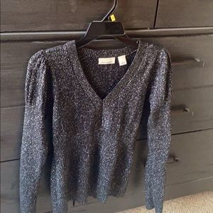 Women’s DKNY black and silver sparkle sweater